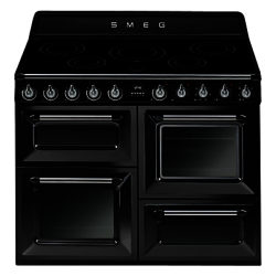 Smeg TR4110I 110cm Victoria Range Cooker with Induction Hob Black